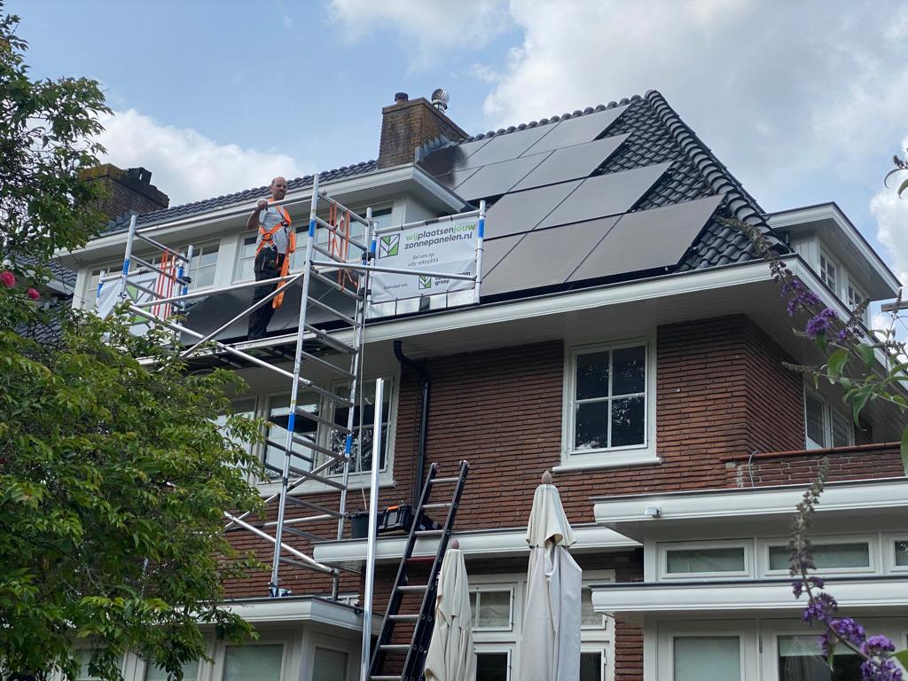 roof renovation with existing solar panels